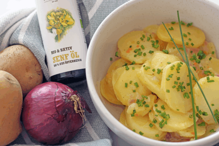 Kartoffelsalat mit Senföl-Dressing