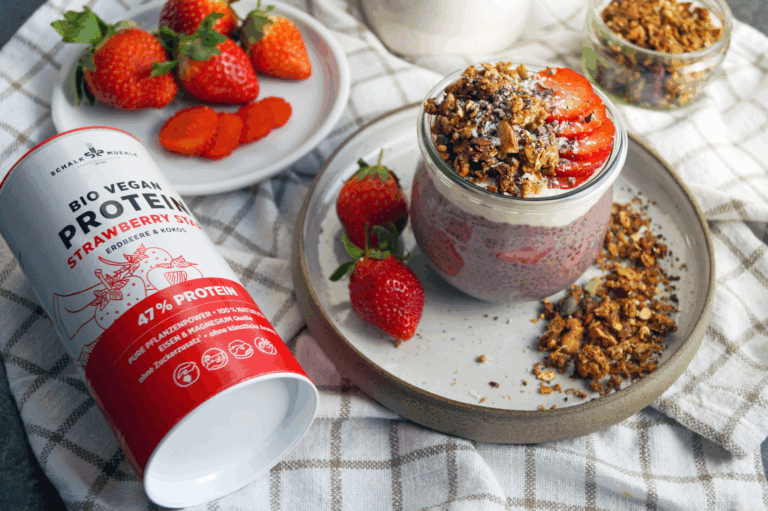 Erdbeer-Chia-Pudding